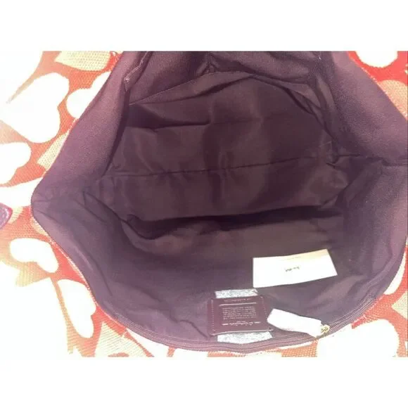 🔥🎁NWT! Coach Heart Print Canvas Tote Handbag 91169 Multi  Msrp:$278.00 - Picture 8 of 10